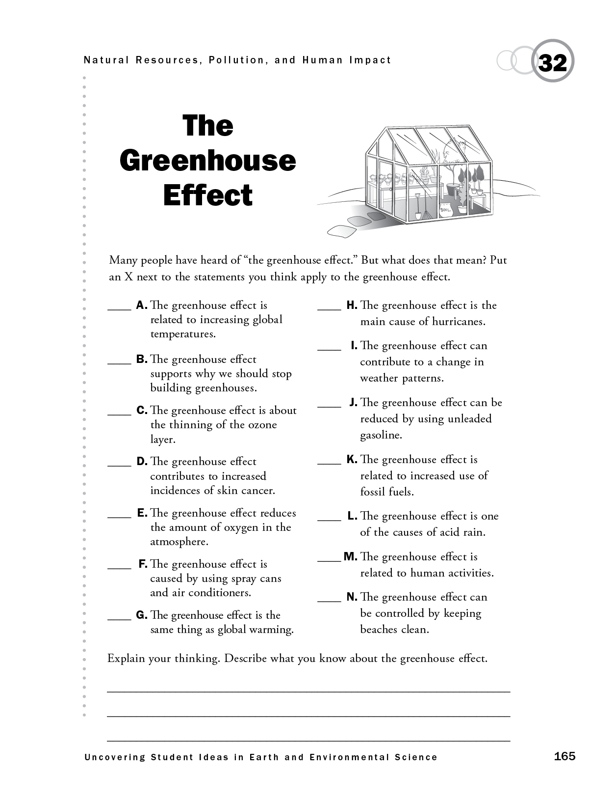 assignment on green house effect